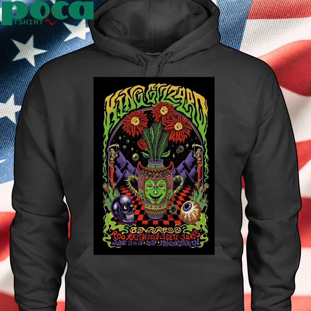 King Gizzard And The Lizard Wizard Roo Residency In Manchester TN Jun 13-15 2025 Poster shirt