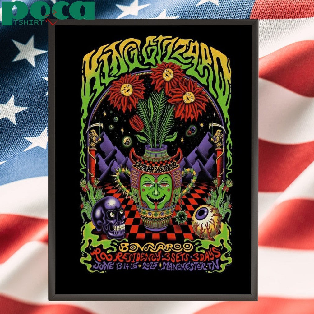 King Gizzard And The Lizard Wizard Roo Residency In Manchester TN Jun 13-15 2025 Poster shirt