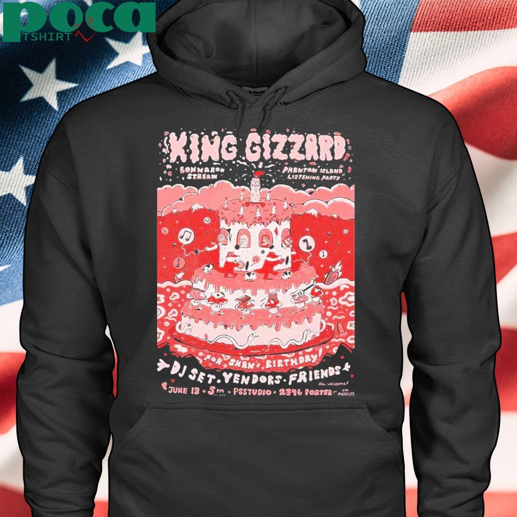 King Gizzard Bonnaroo Stream Album Listening Party June 13 2025 At Psstudio In Los Angeles Merchandise shirt