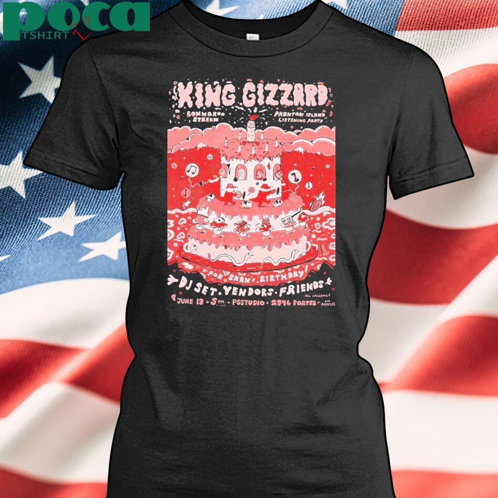 King Gizzard Bonnaroo Stream Album Listening Party June 13 2025 At Psstudio In Los Angeles Merchandise shirt