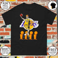 King James Los Angeles Lakers skeleton trophys basketball legend shirt