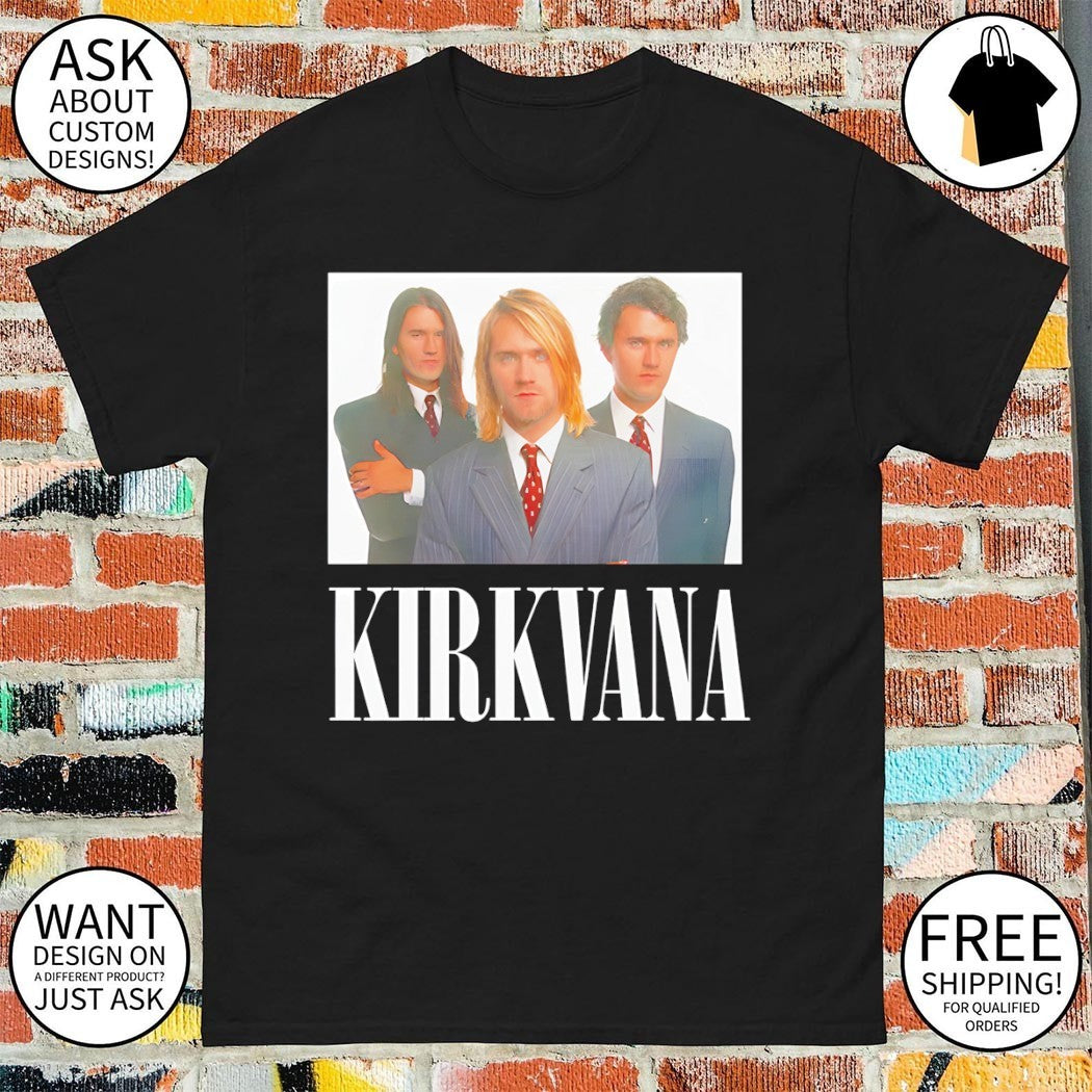 Kirkvana Kurt Cobain band photo vintage shirt