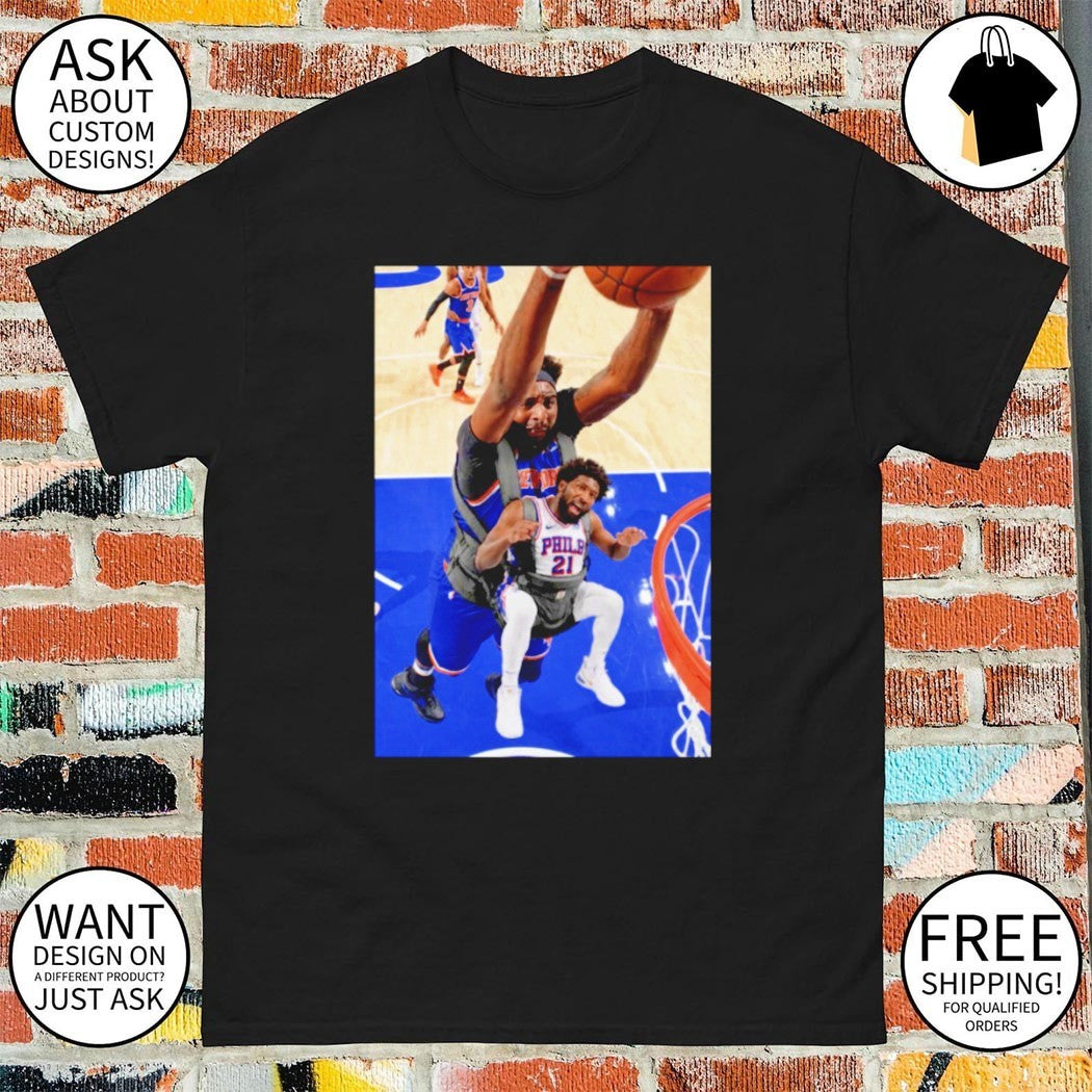 Knicks Mitchell Robinson Dunking On Joel Embiid Funny shirt