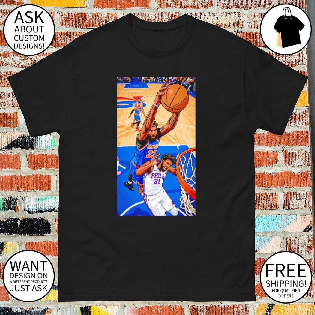 Knicks Mitchell Robinson Dunking On Joel Embiid shirt