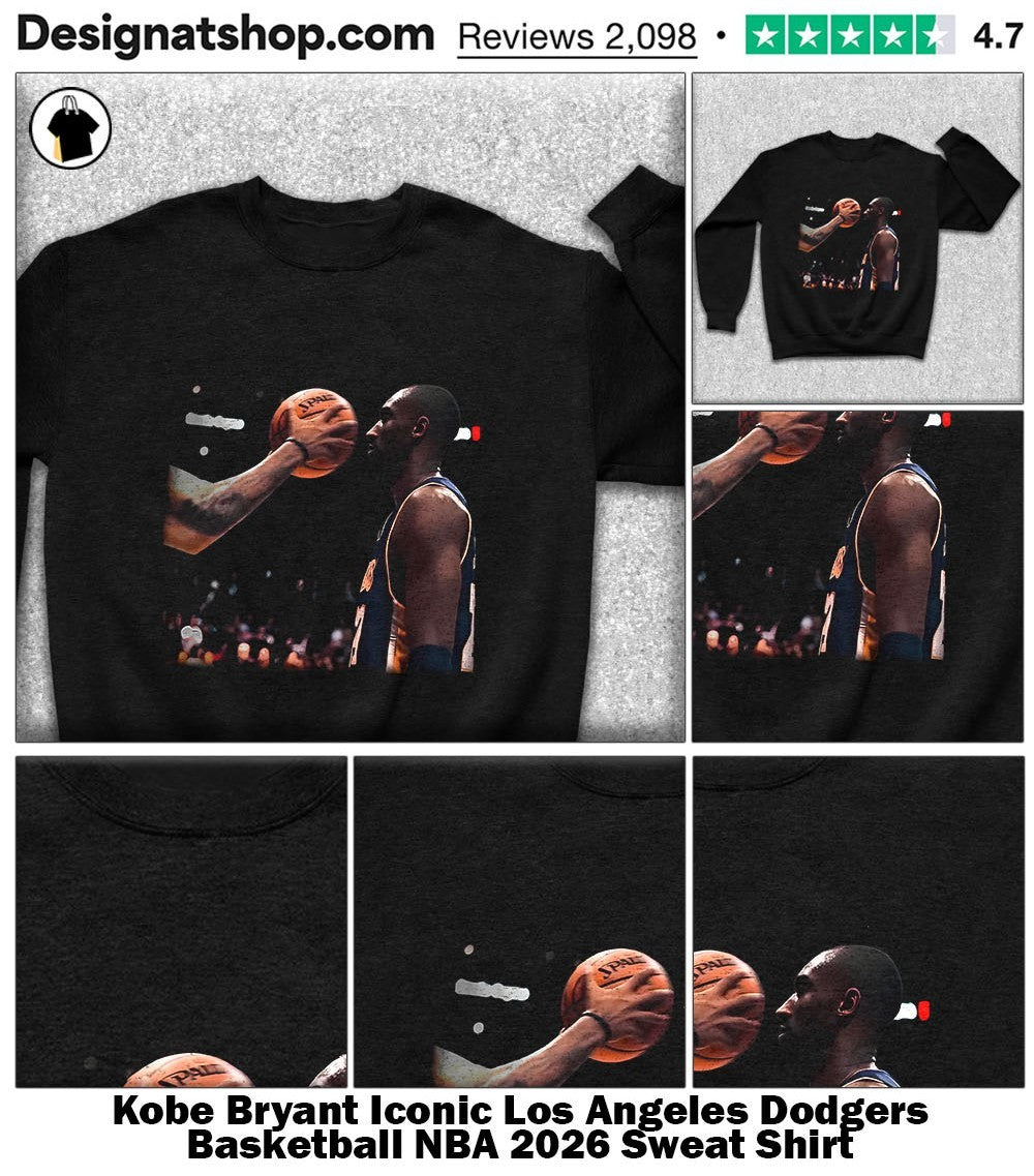 Kobe Bryant Iconic Los Angeles Dodgers Basketball NBA 2026 shirt