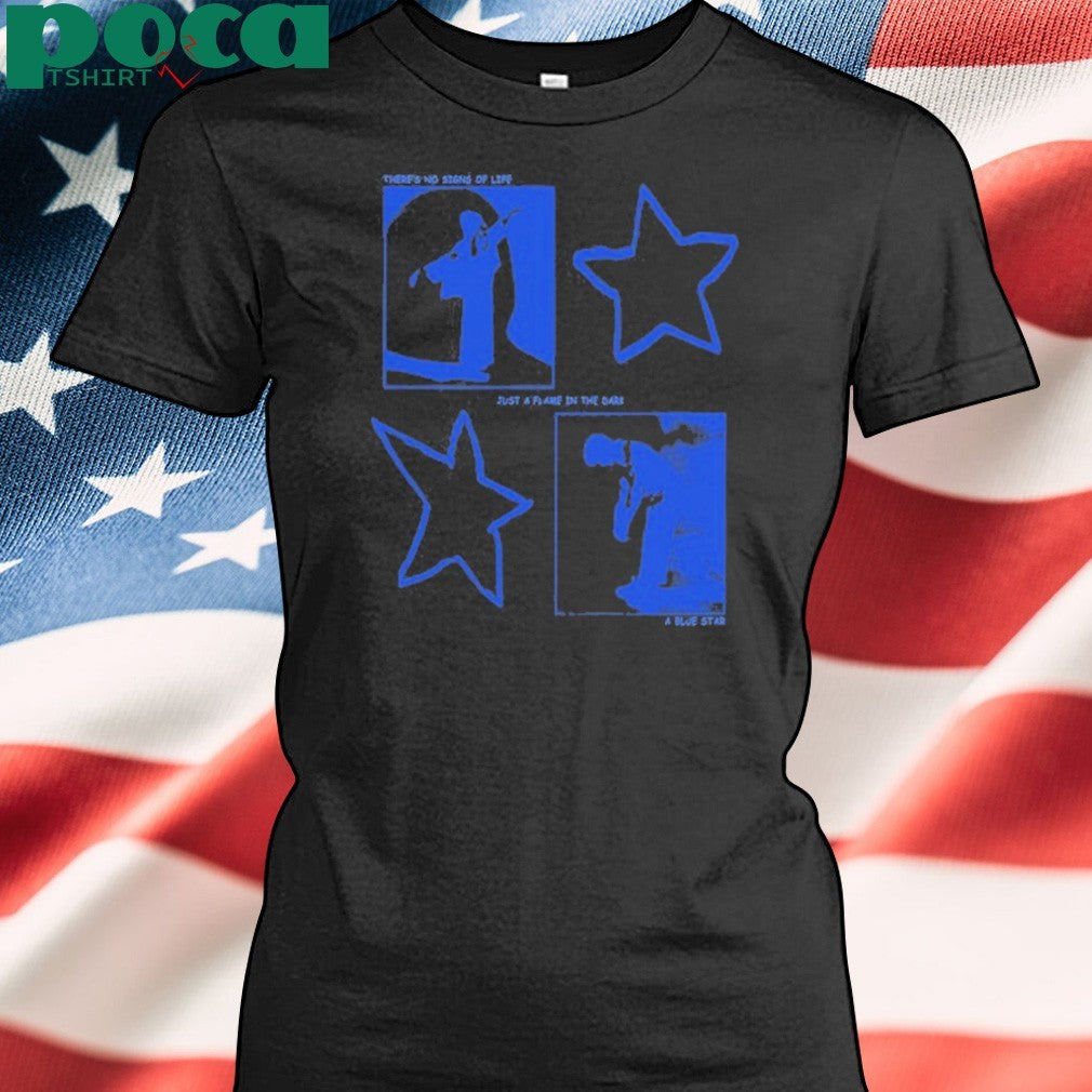 Korine Blue Star Black T-Shirt
