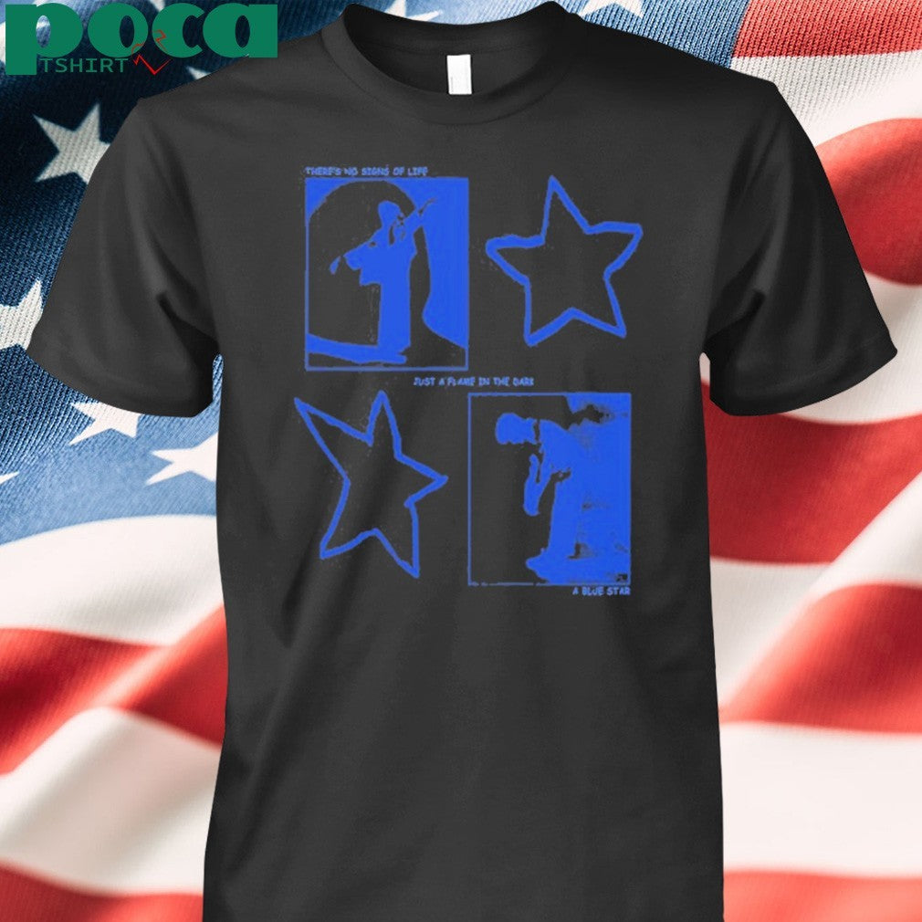 Korine Blue Star Black T-Shirt