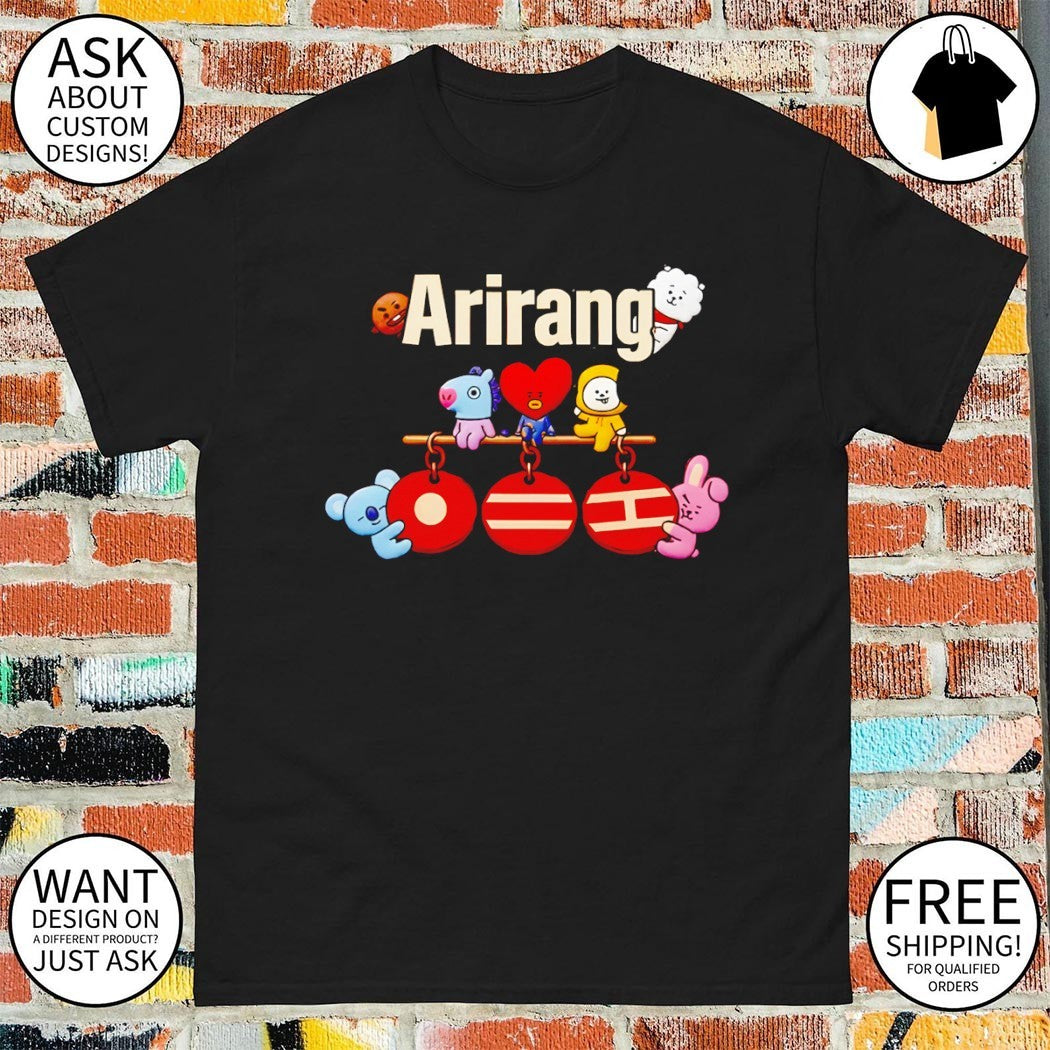 Koya Mang Tata Chimmy Cooky BTS World K-Pop Tour Arirang 2026 Concert shirt