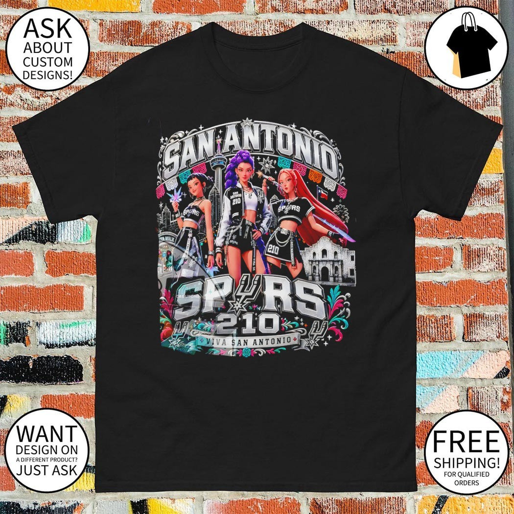 Kpop Demon Hunters Huntrix San Antonio Spurs Viva San Antonio 2026 shirt