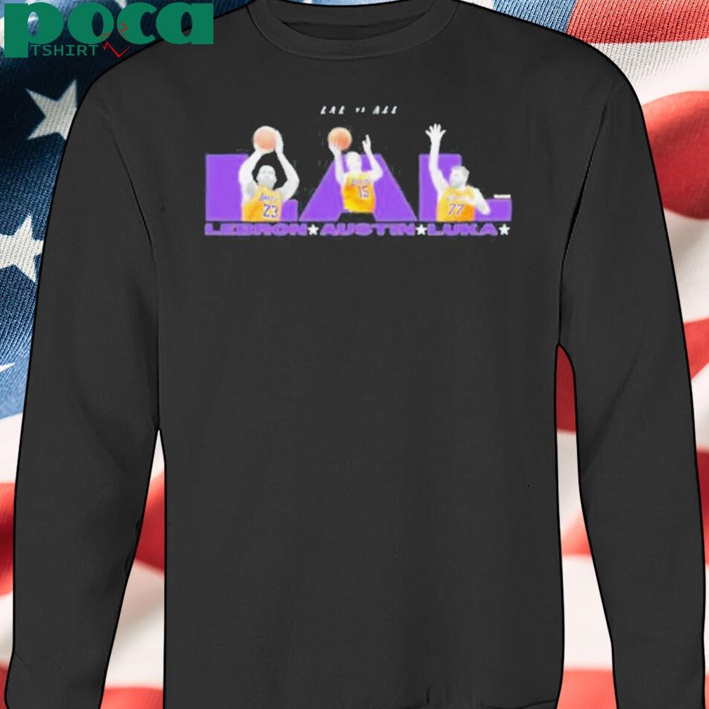 LA Lakers vs all LAL LeBron Austin Luka shirt