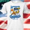 LA Sangales Dodgeronis Meatball Is Life Baseball Cartoon Graphic shirt