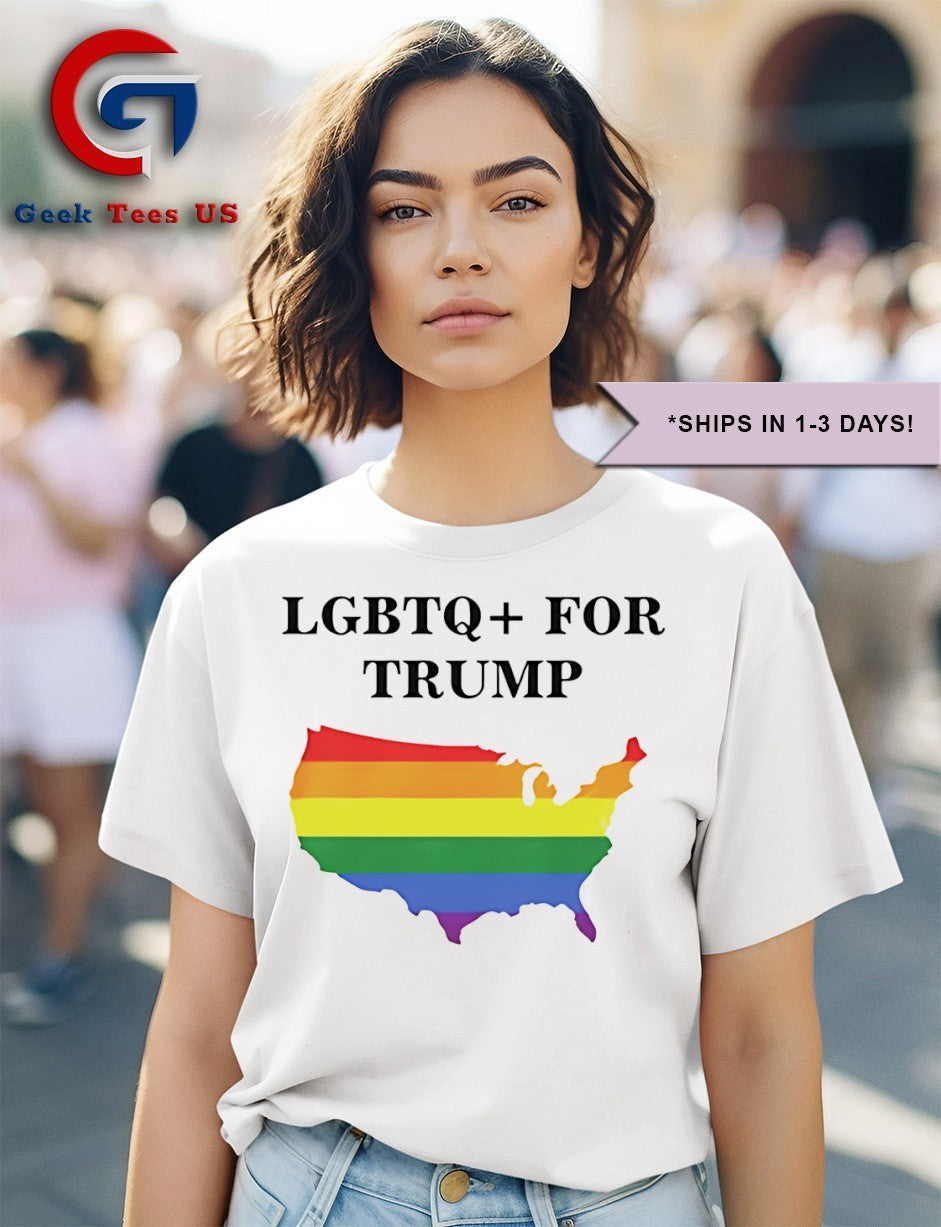 LGBTQ for Trump American pride shirt