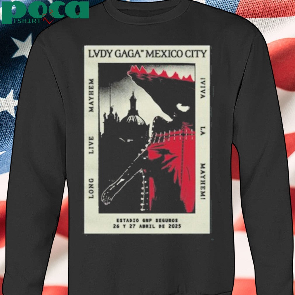 Lady Gaga Black Cdmx Poster shirt