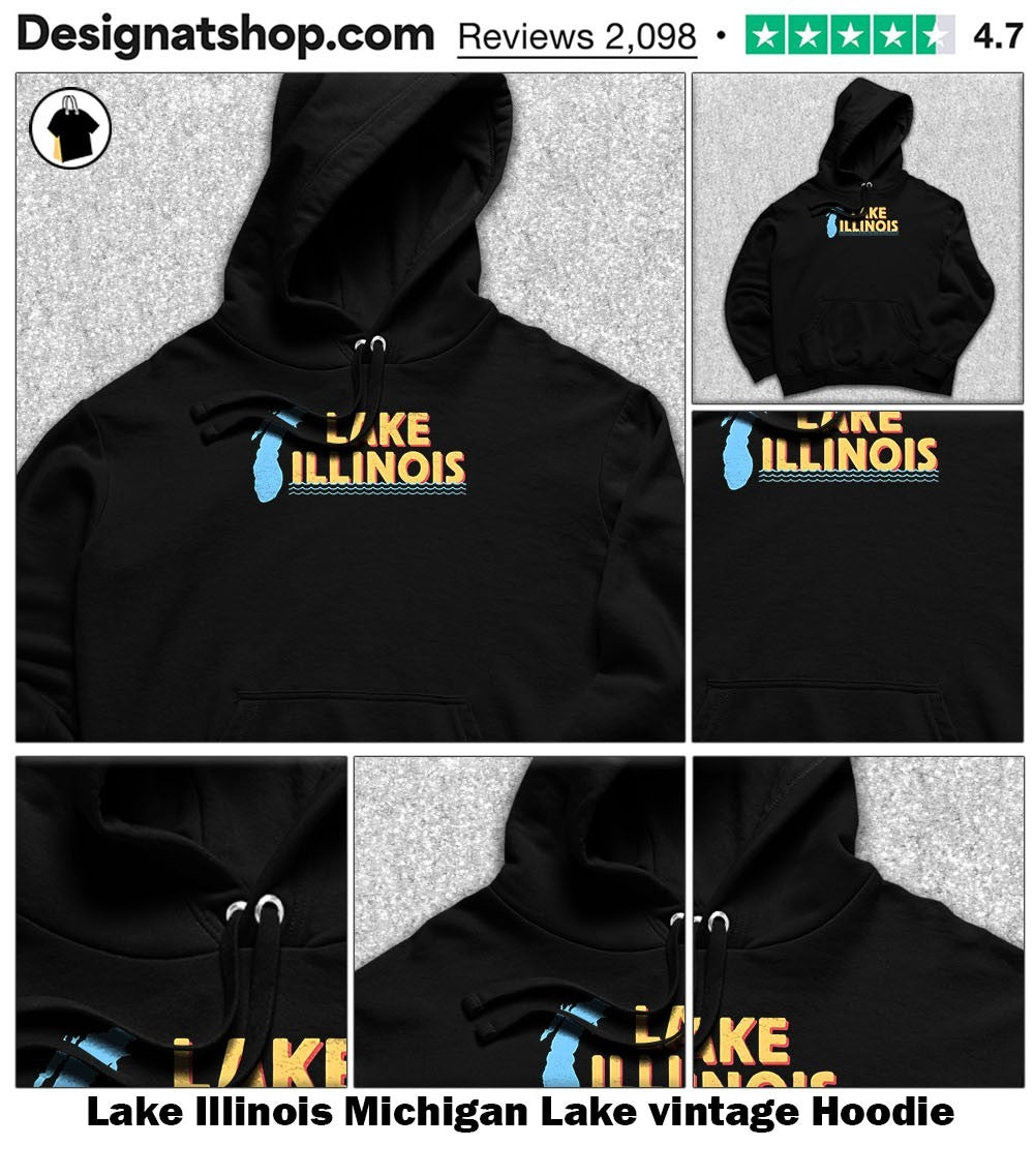 Lake Illinois Michigan Lake vintage shirt