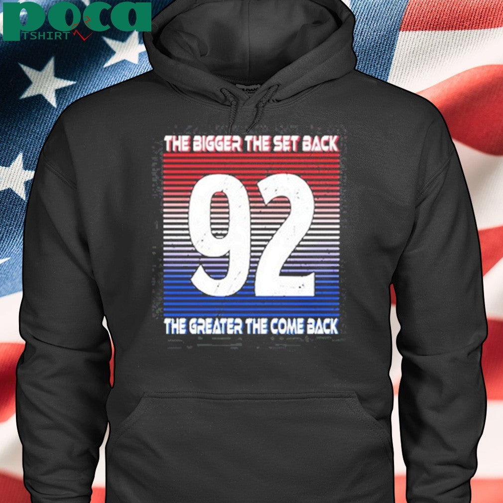 Landeskog the bigger the setback the greater the comeback shirt