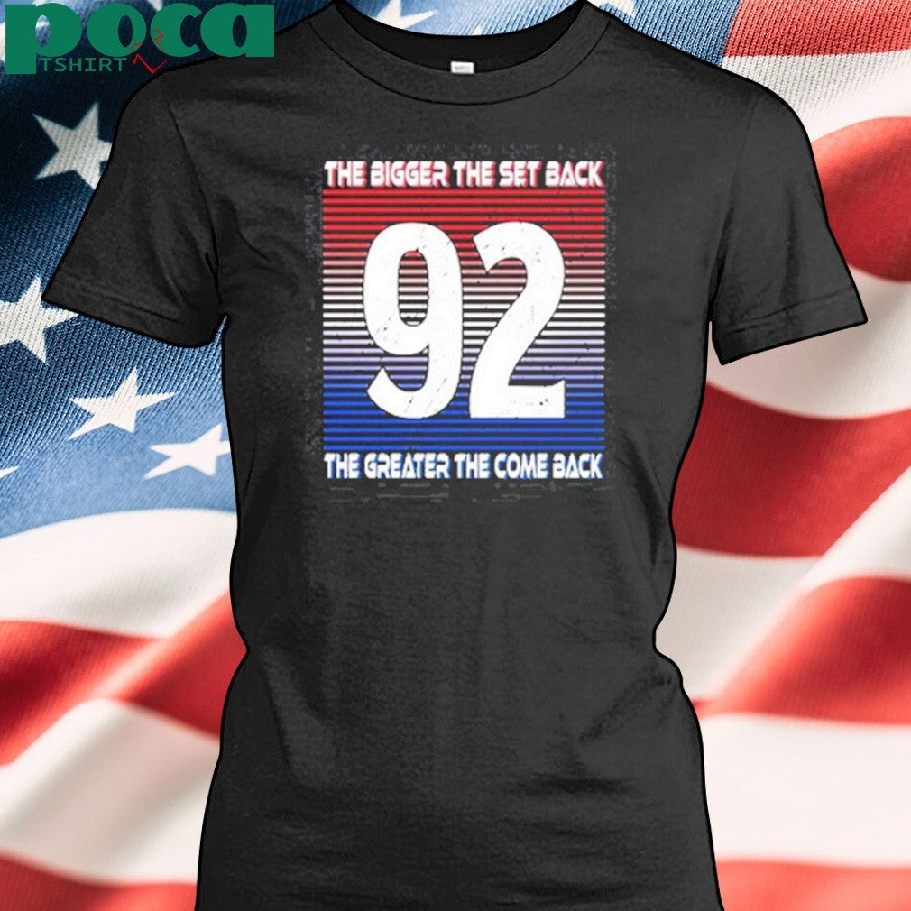 Landeskog the bigger the setback the greater the comeback shirt