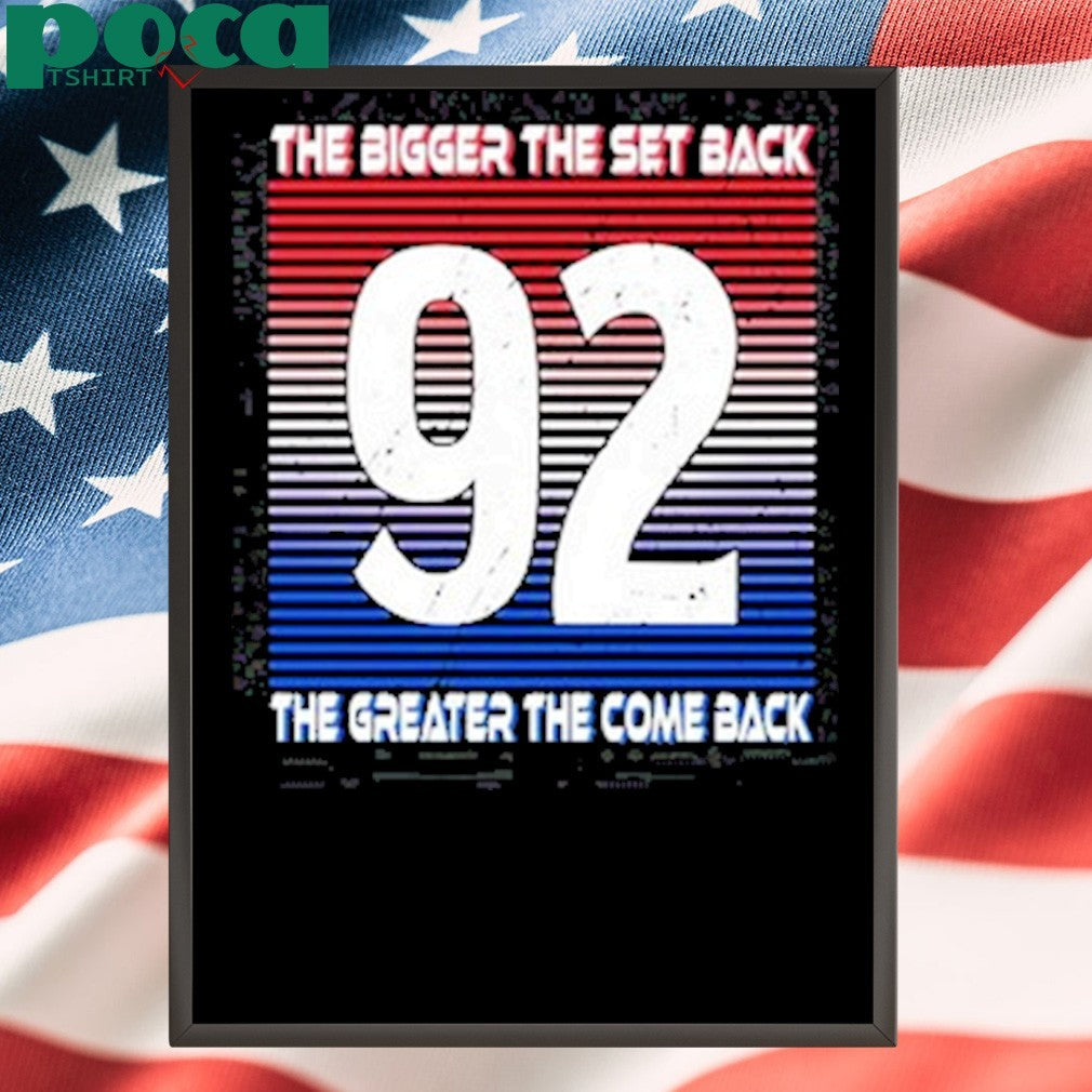 Landeskog the bigger the setback the greater the comeback shirt