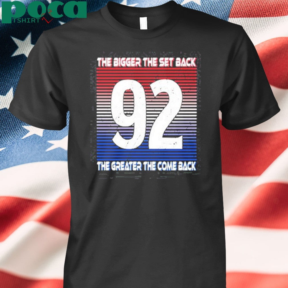 Landeskog the bigger the setback the greater the comeback shirt
