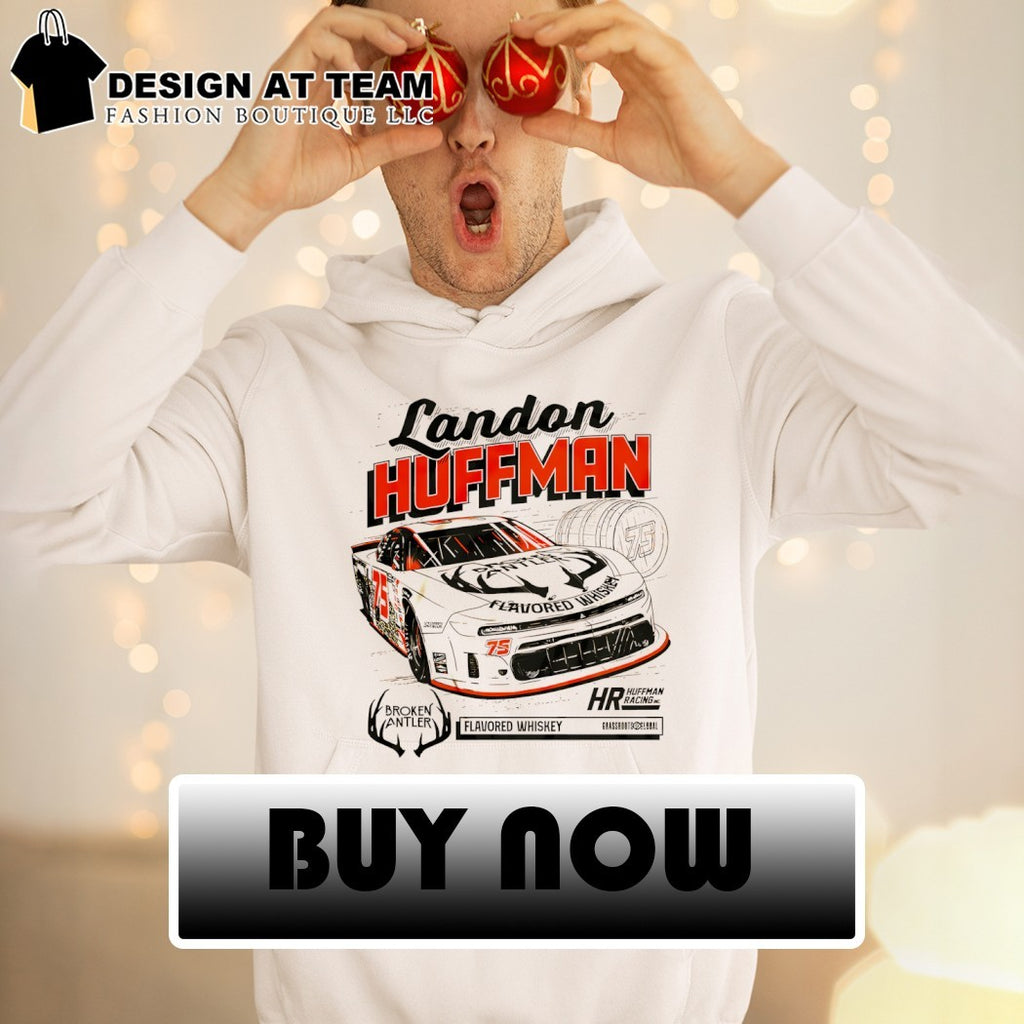 Landon Huffman Broken Antler Flavored Whiskey Racing shirt