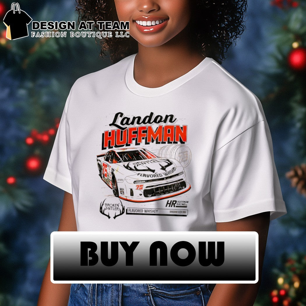 Landon Huffman Broken Antler Flavored Whiskey Racing shirt