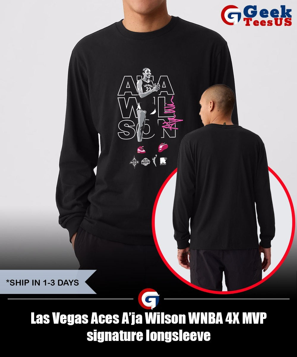 Las Vegas Aces A’ja Wilson WNBA 4X MVP signature shirt