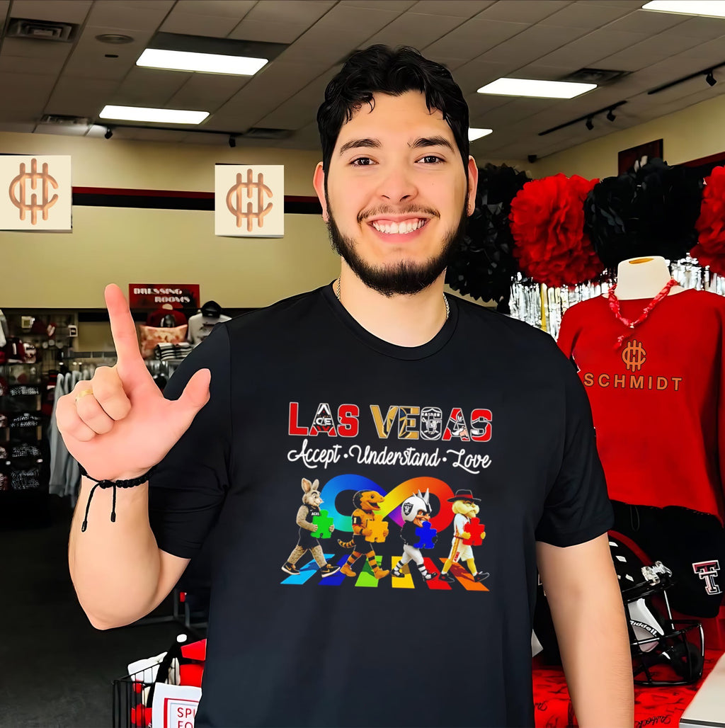 Las Vegas Aces Raiders Golden Knights UNLV Accept Understand Love shirt