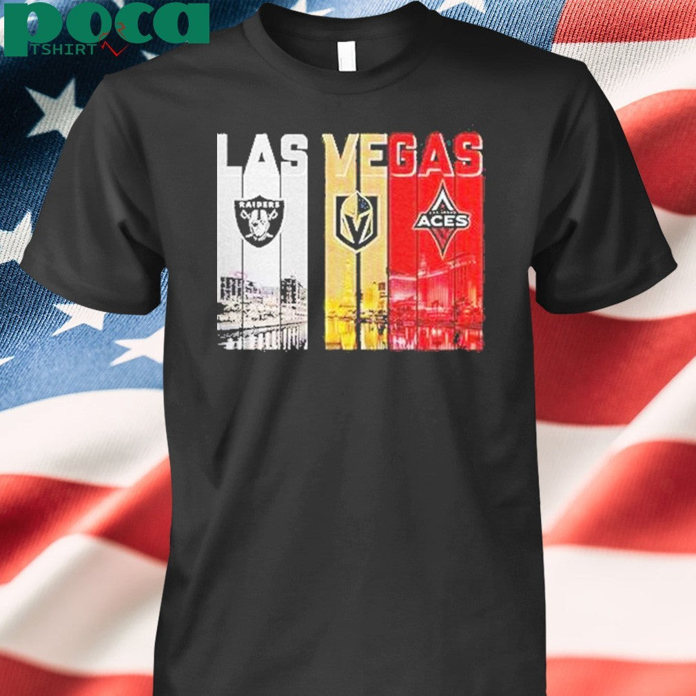 Las Vegas Skyline City Sports Team Logo Shirt