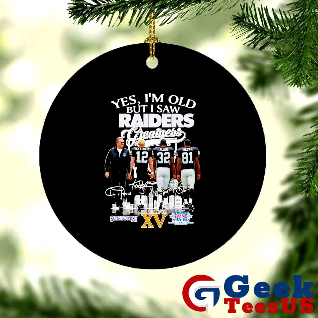 Las Vergas Raiders yes I’m old but I saw Raiders Greatness Squad 2025 signature shirt