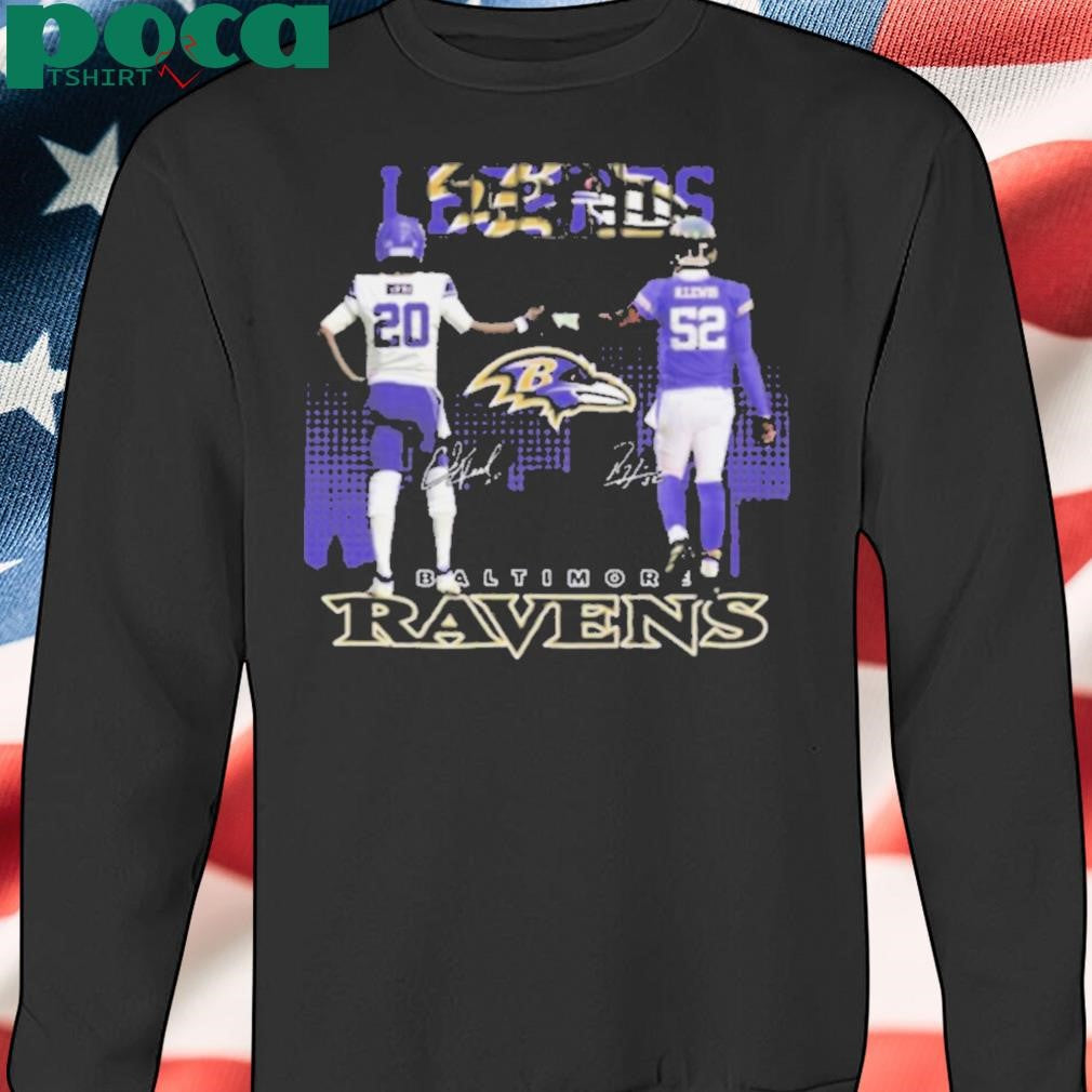 Legends Baltimore Ravens Reed And Lewis Signatures 2025 Shirt