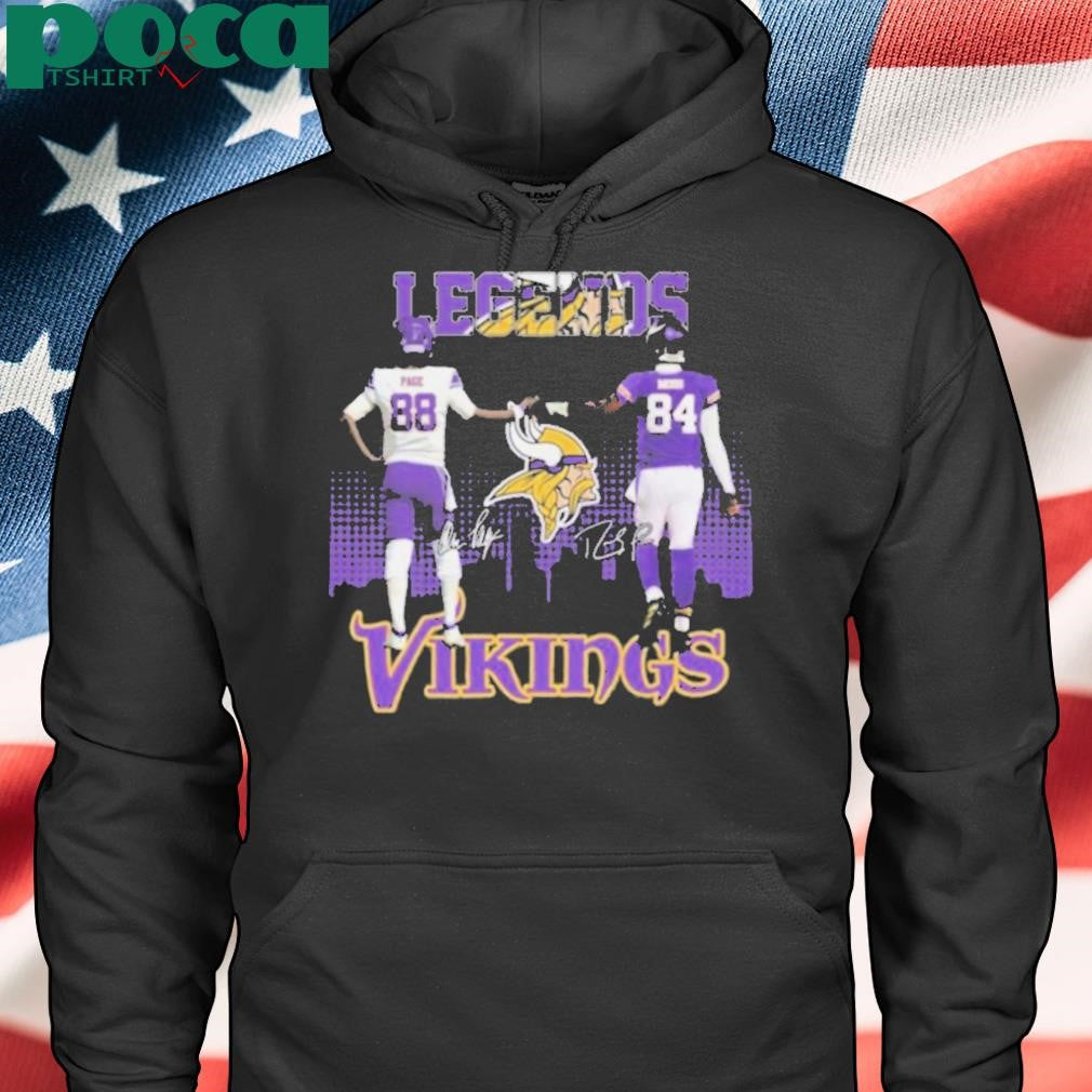 Legends Minnesota Vikings Page And Moss Signatures 2025 Shirt