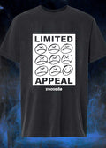 Limited Appeal Records Smiling Frown Faces Music Logo T-Shirt