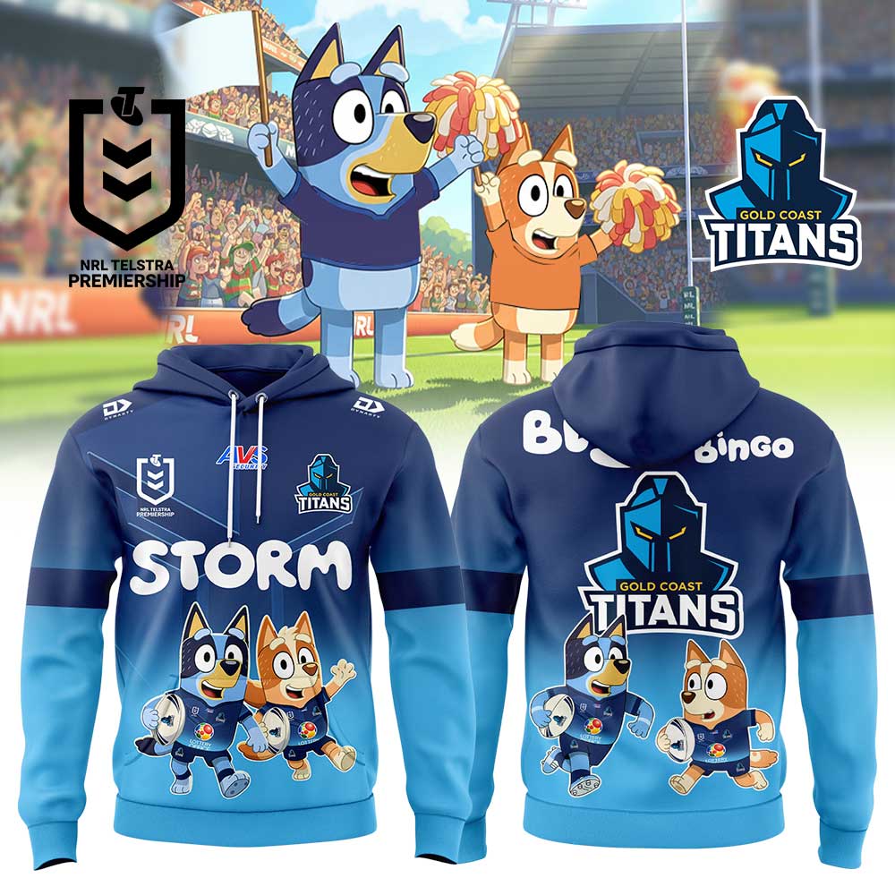 Gold Coast Titans Bluey and Bingo Hoodie