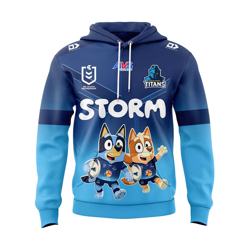 Gold Coast Titans Bluey and Bingo Hoodie