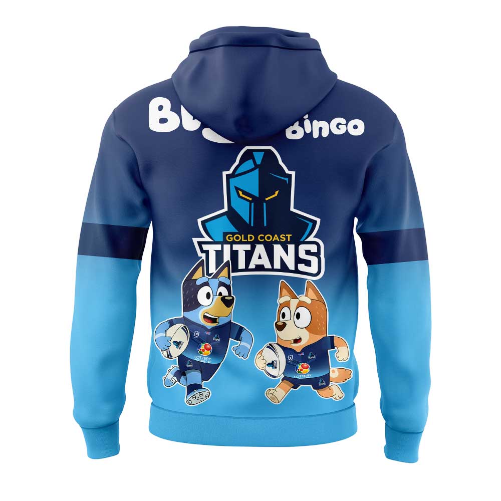 Gold Coast Titans Bluey and Bingo Hoodie