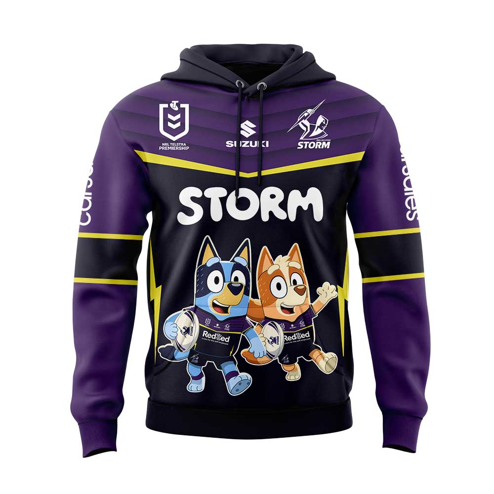 Melbourne Storm Bluey and Bingo Hoodie