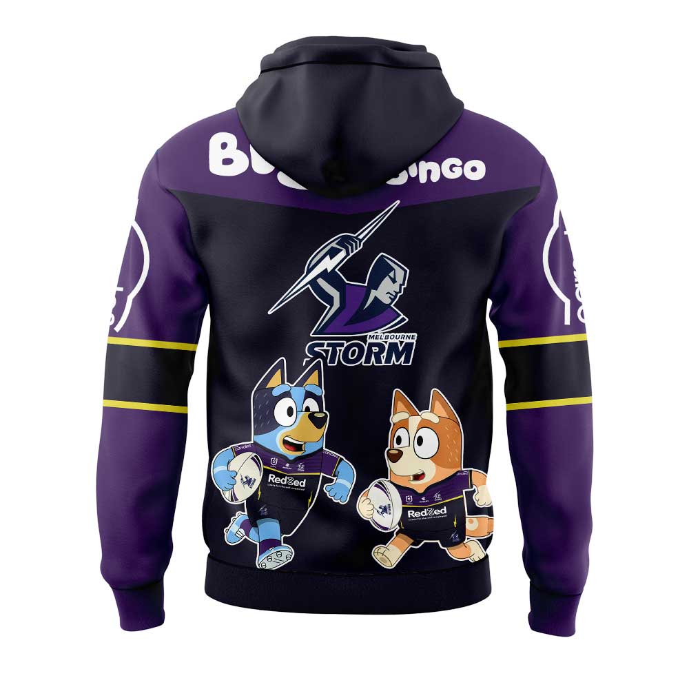 Melbourne Storm Bluey and Bingo Hoodie