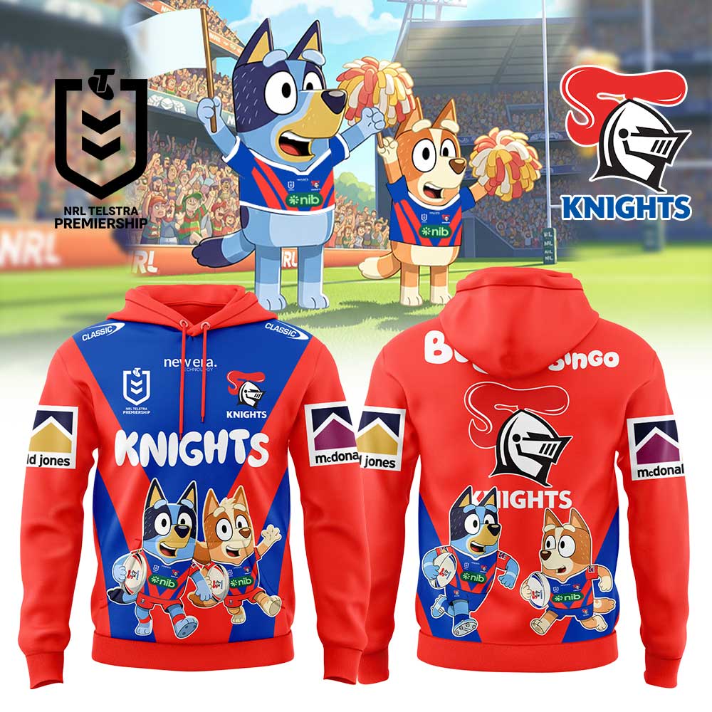 Newcastle Knights Bluey and Bingo Hoodie