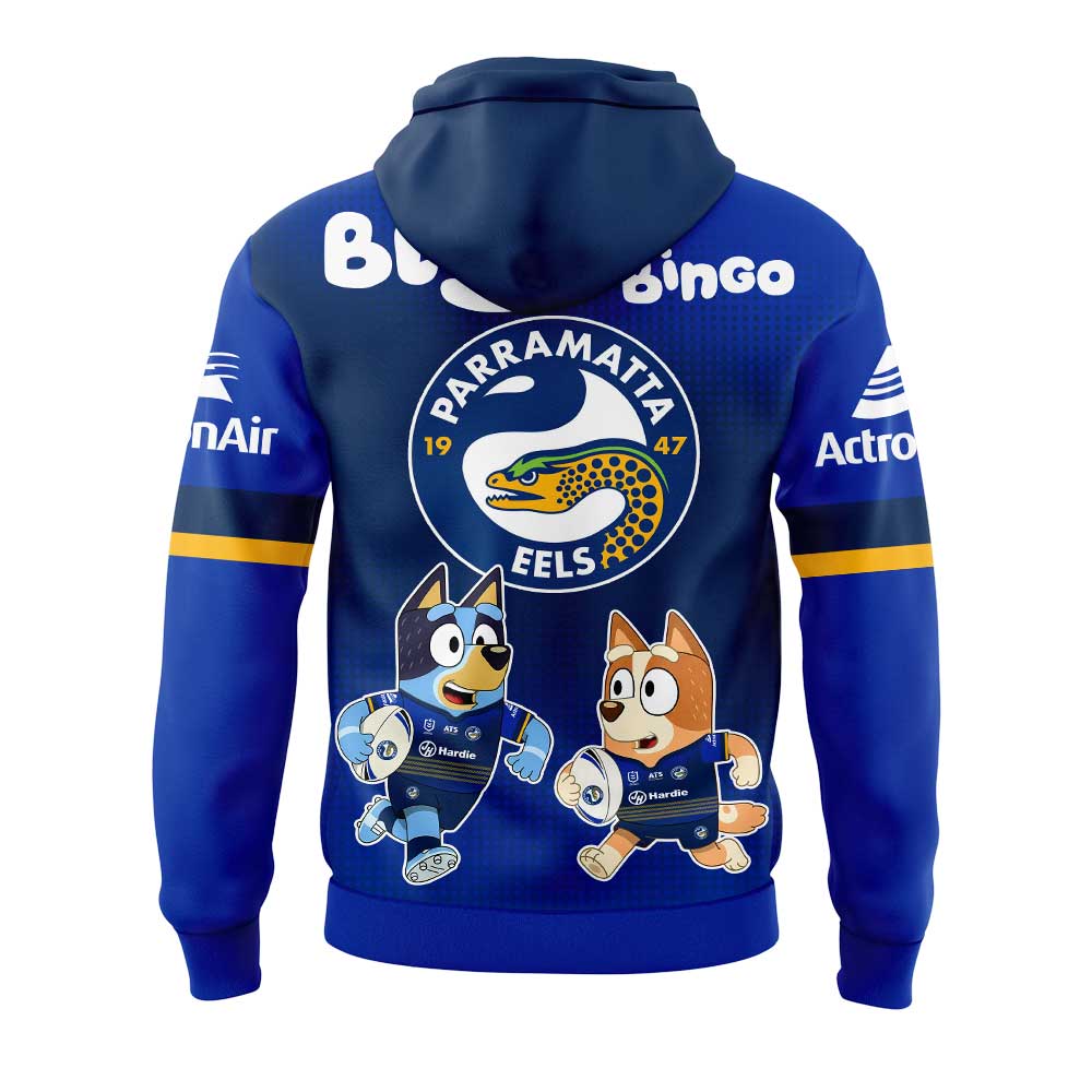Parramatta Eels Bluey and Bingo Shirt, Hoodie