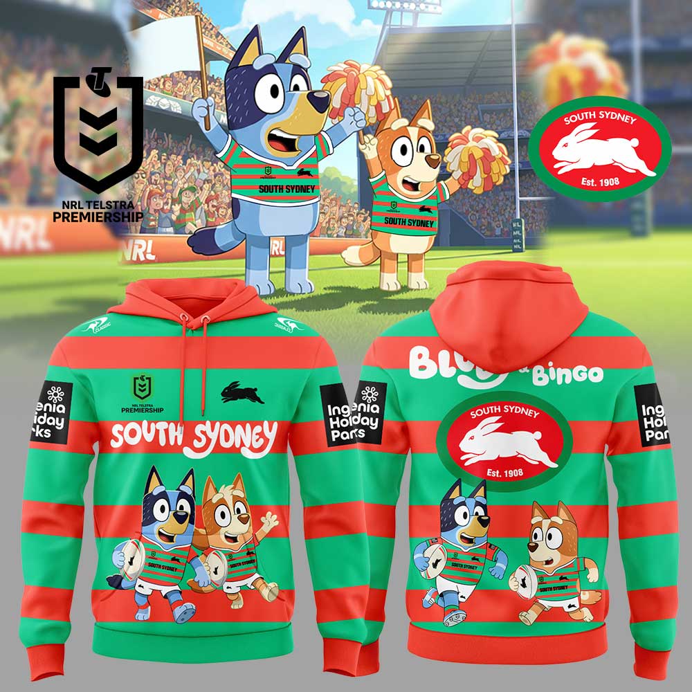 South Sydney Rabbitohs Bluey and Bingo Shirt, Hoodie