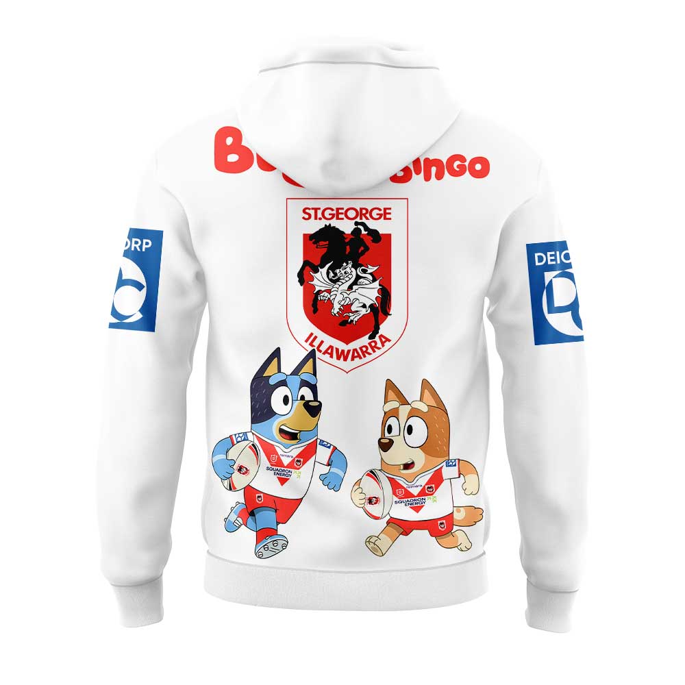 St. George Illawarra Dragons Bluey and Bingo Hoodie