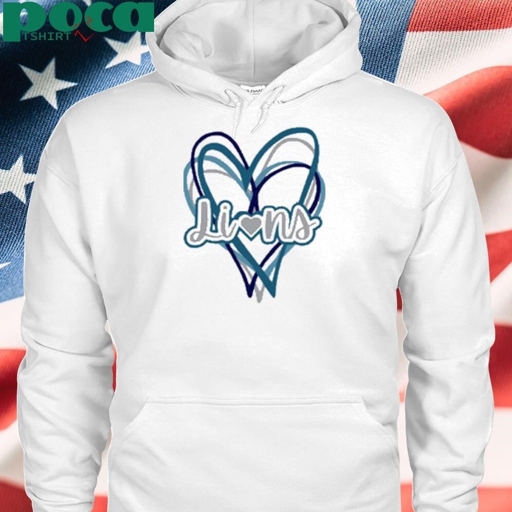 Lions Heart Detroit Football sports Shirt