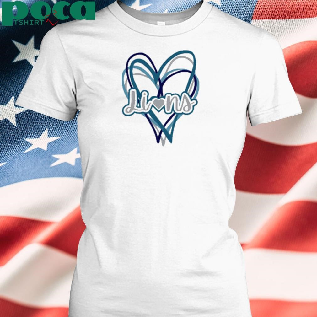 Lions Heart Detroit Football sports Shirt