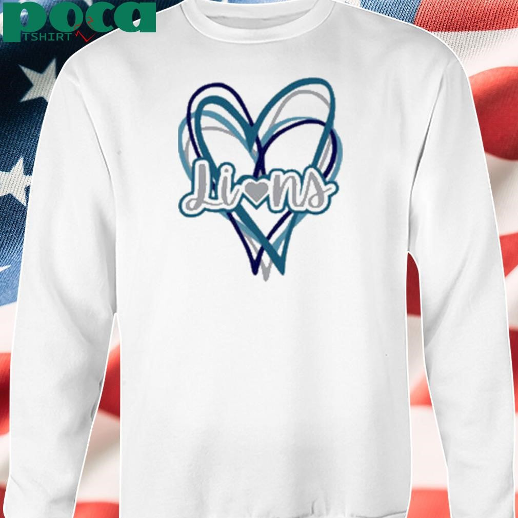 Lions Heart Detroit Football sports Shirt