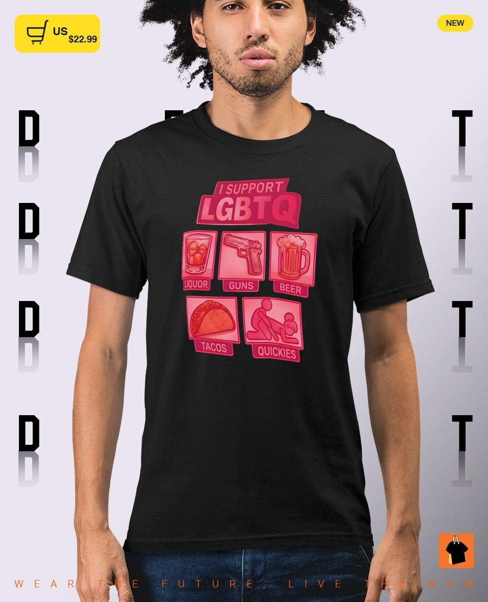Liquor Guns Beer Tacos Quickies I support LGBTQ 2026 shirt