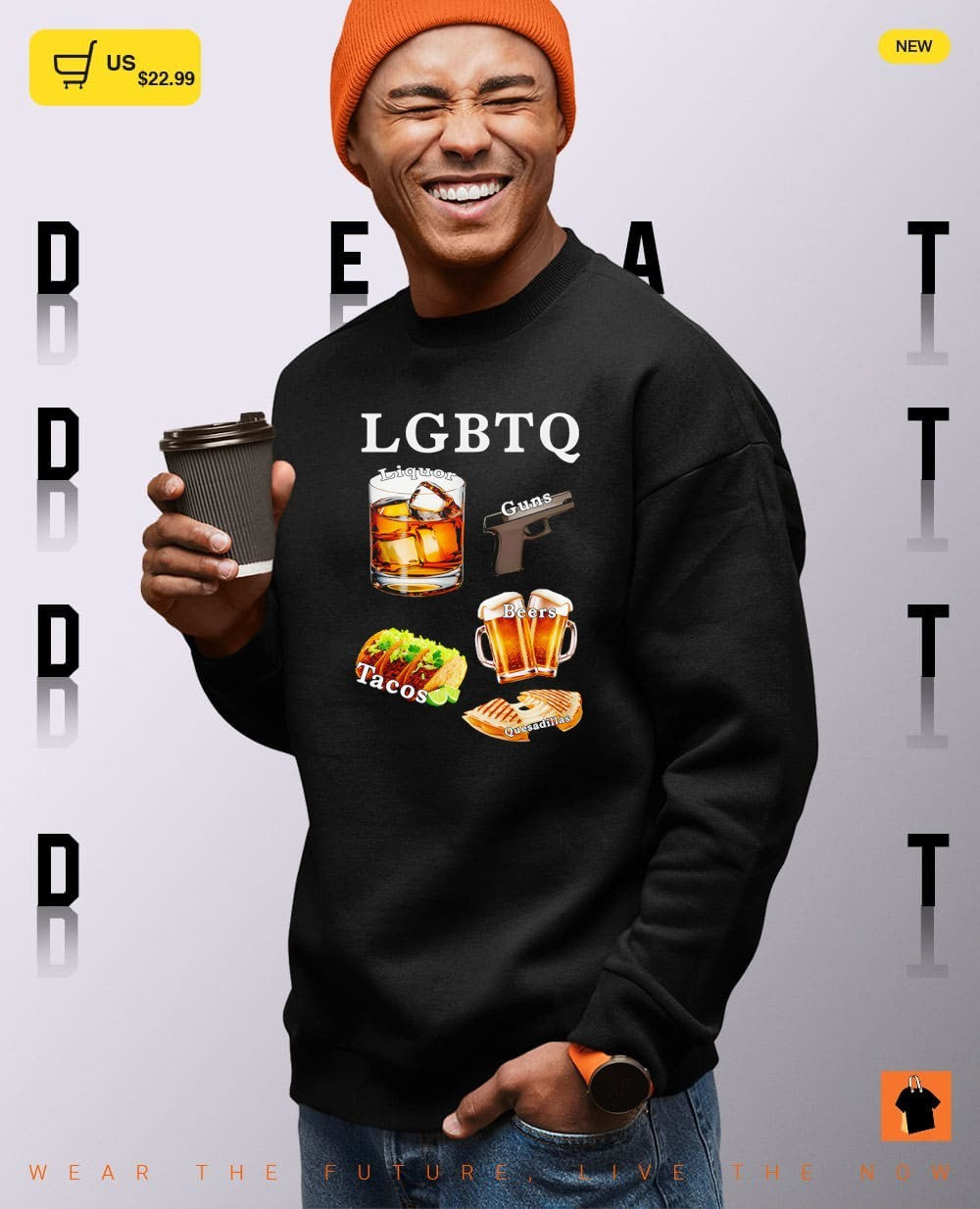 Liquor guns beers tacos quesadillas LGBTQ shirt