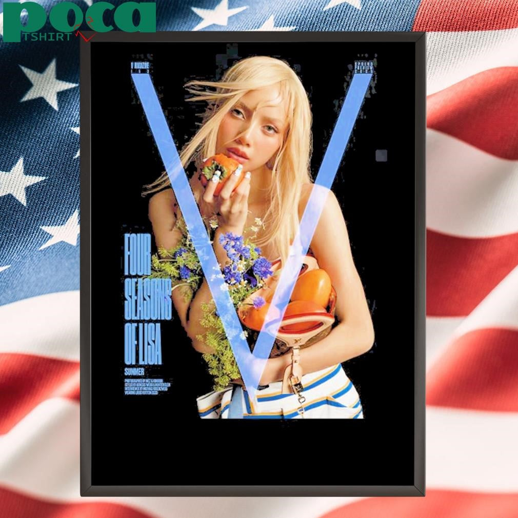 Lisa V Magazine Four Seasons Of Lisa Summer Edition Magazine Cover Unisex T-Shirt