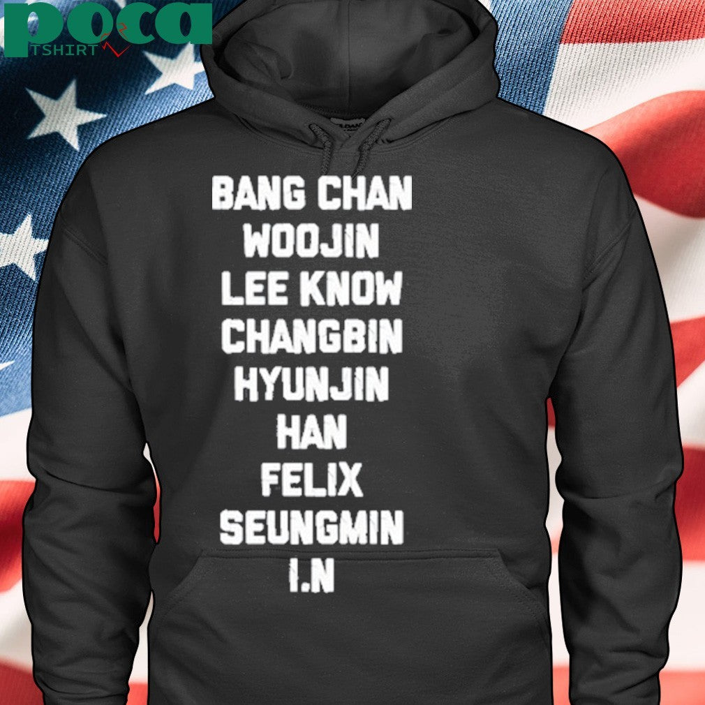 Lixiesdandelion Bang Chan Woojin Lee Know Changbin Hyunjin Han Felix Seungmin I.N T Shirt