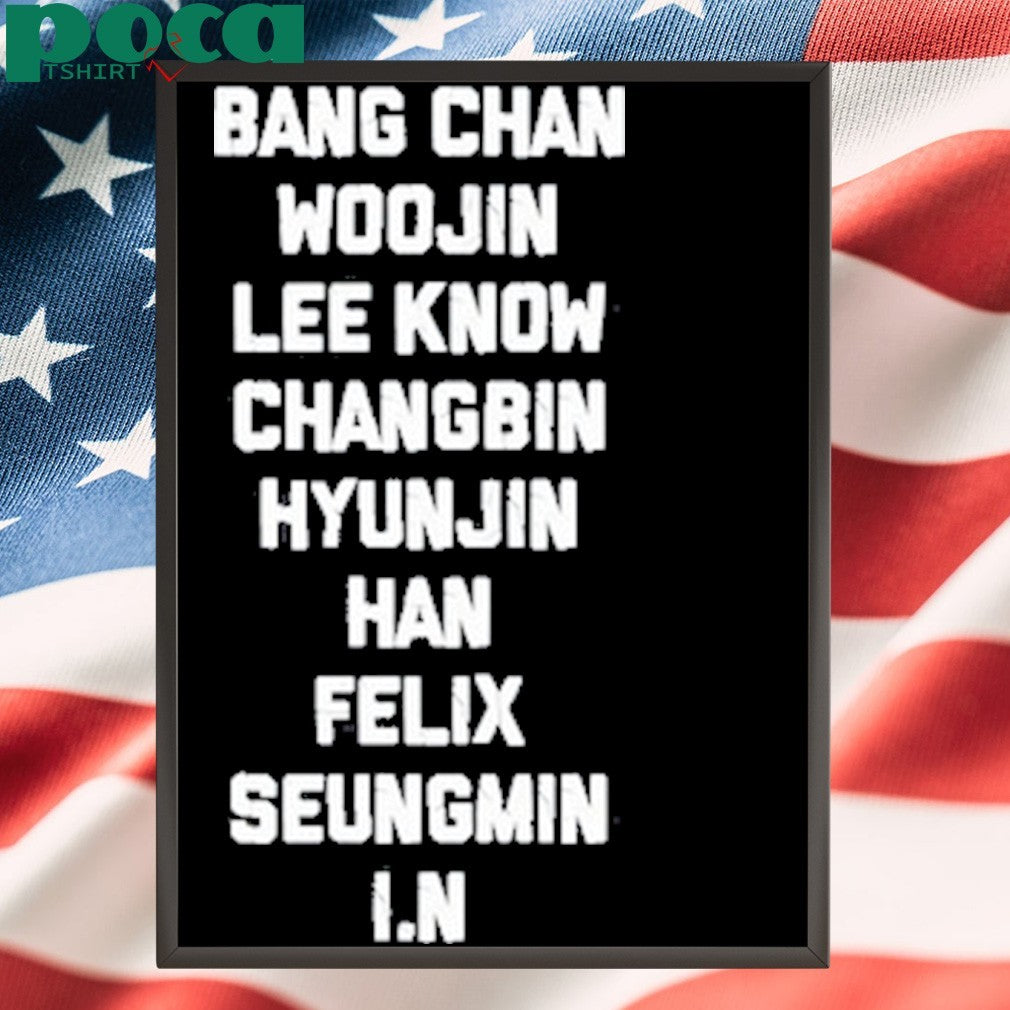 Lixiesdandelion Bang Chan Woojin Lee Know Changbin Hyunjin Han Felix Seungmin I.N T Shirt