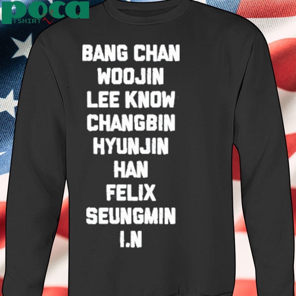 Lixiesdandelion Bang Chan Woojin Lee Know Changbin Hyunjin Han Felix Seungmin I.N T Shirt
