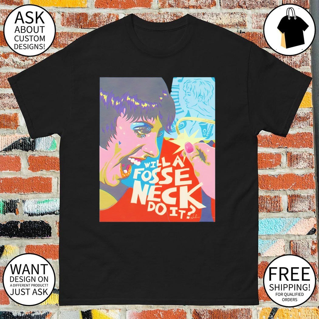 Liza Minnelli will a fosse neck do it shirt